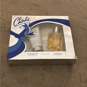 New Charlie, concentrated cologne spray and scented body lotion by Revlon